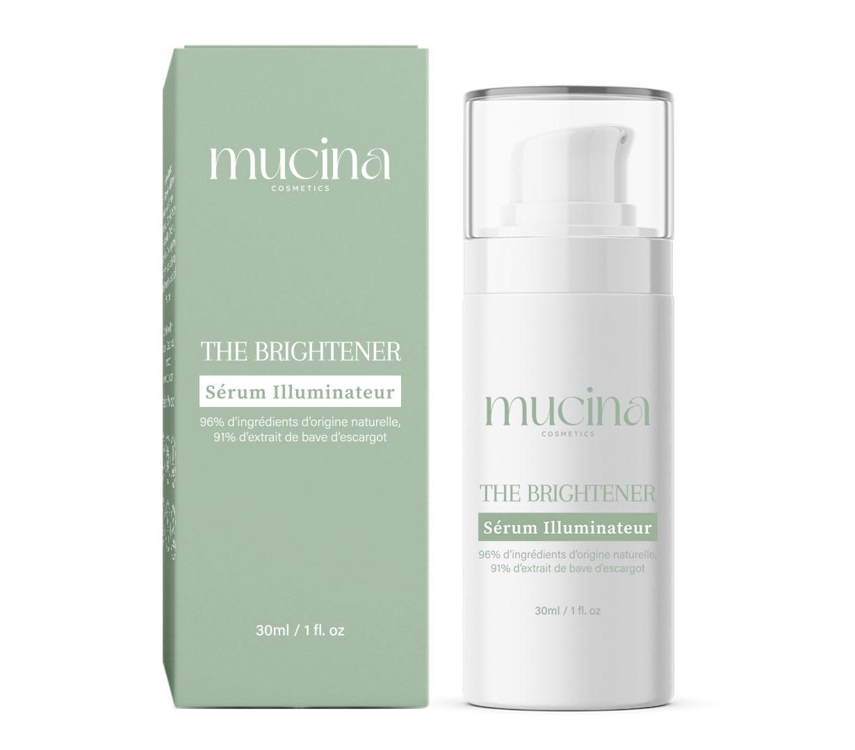 The Brightener: Sérum illuminateur à base de bave d'escargot MUCINA